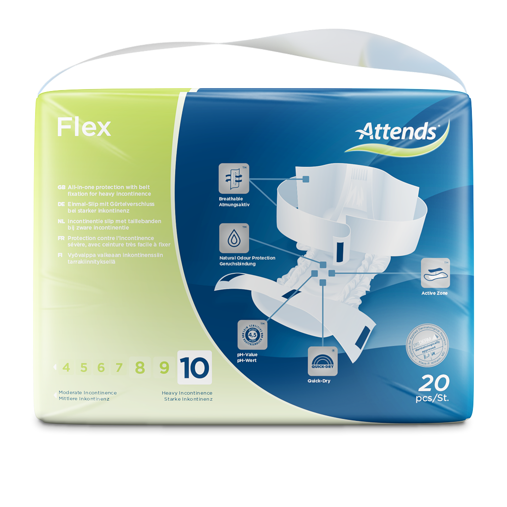 Inkontinensskydd Attends Flex 10 XL 20st/fp